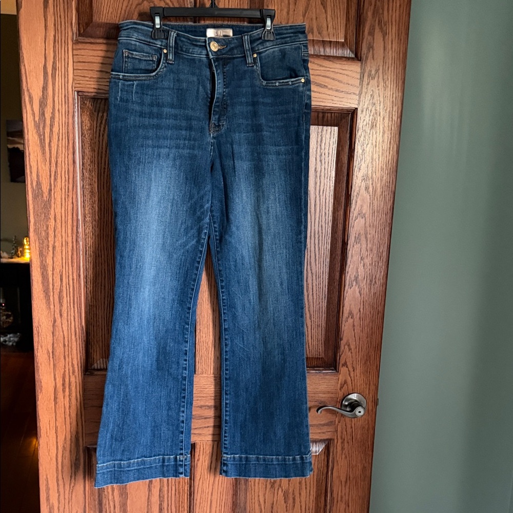 KUT Kelsey Classic Blue Women's Jeans ankle flare